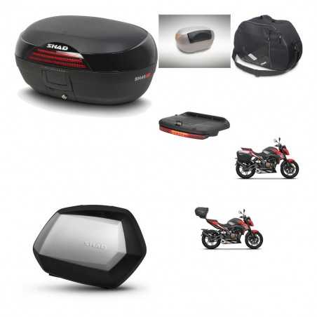 SHAD Maletas laterales + baul trasero accesorios herraje 3p montaje SH46 SH 46 NEW MODEL SC SH35 PREMIUM KIT-268099