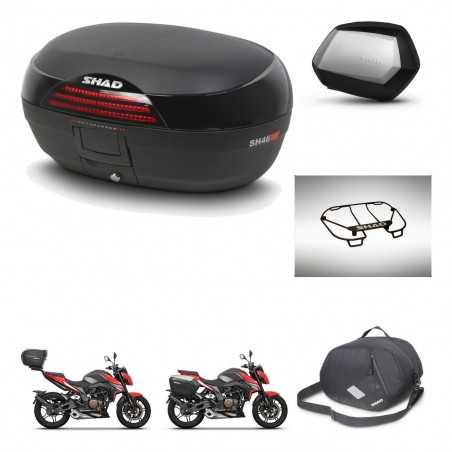 SHAD Maletas laterales + baul trasero accesorios herraje 3p montaje SH46 SH 46 NEW MODEL SC SH35 PREMIUM KIT-268107