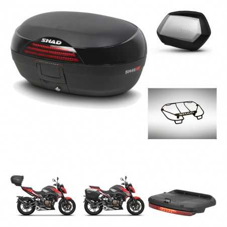 SHAD Maletas laterales + baul trasero accesorios herraje 3p montaje SH46 SH 46 NEW MODEL SC SH35 PREMIUM KIT-268117