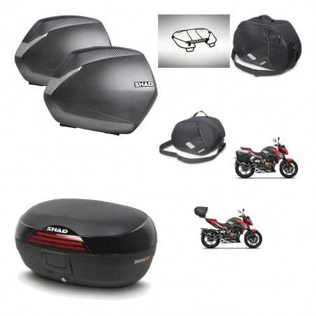 SHAD Baul trasero + maletas laterales accesorios herraje 3p montaje SH36 SH 36 SH46 46 NEW MODEL KIT-268119