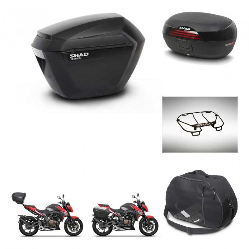 SHAD Baul trasero + maletas laterales accesorios herraje 3p montaje SH23 SH46 SH 46 NEW MODEL KIT-268121
