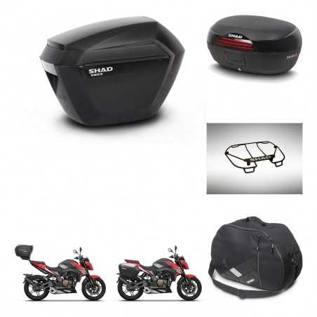 SHAD Rear trunk + side cases + accessories + 3p hardware + mounting hardware SH23 SH46 SH 46 NEW MODEL KIT-268121