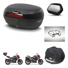 SHAD Side cases + rear trunk + accessories + 3p hardware + mounting hardware SH46 SH 46 NEW MODEL SC SH35 PREMIUM KIT-268126