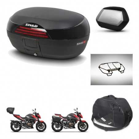 SHAD Maletas laterales + baul trasero accesorios herraje 3p montaje SH46 SH 46 NEW MODEL SC SH35 PREMIUM KIT-268126