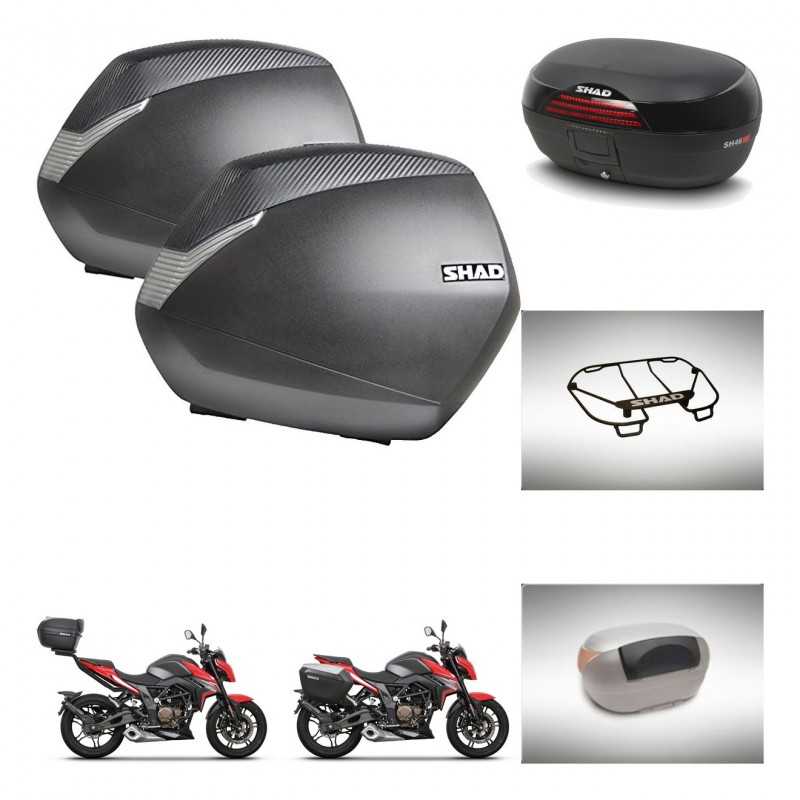 SHAD Rear trunk + side cases + accessories + 3p hardware + mounting hardware SH36 SH 36 SH46 SH 46 NEW MODEL KIT-268138