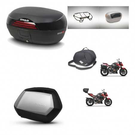 SHAD Maletas laterales + baul trasero accesorios herraje 3p montaje SH46 SH 46 NEW MODEL SC SH35 PREMIUM KIT-268143