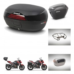 SHAD Side cases + rear trunk + accessories + 3p hardware + mounting hardware SH46 SH 46 NEW MODEL SH23 ALU KIT-268145