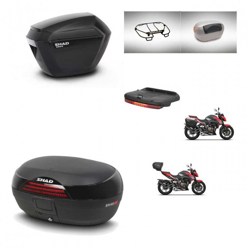 SHAD Rear trunk + side cases + accessories + 3p hardware + mounting hardware SH23 SH46 SH 46 NEW MODEL KIT-268148
