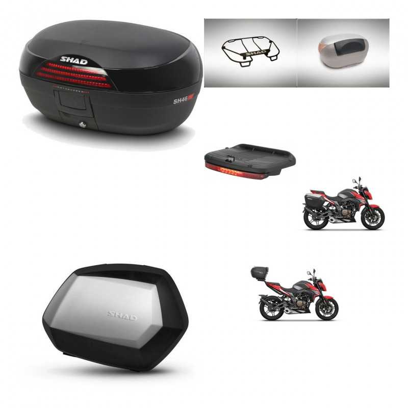 SHAD Side cases + rear trunk + accessories + 3p hardware + mounting hardware SH46 SH 46 NEW MODEL SC SH35 PREMIUM KIT-268153