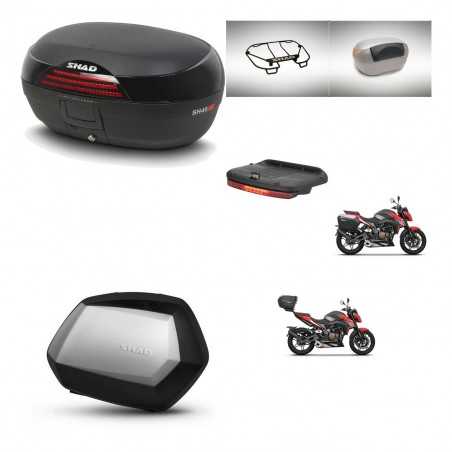 SHAD Side cases + rear trunk + accessories + 3p hardware + mounting hardware SH46 SH 46 NEW MODEL SC SH35 PREMIUM KIT-268153