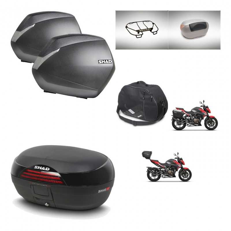 SHAD Rear trunk + side cases + accessories + 3p hardware + mounting hardware SH36 SH 36 SH46 SH 46 NEW MODEL KIT-268156