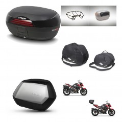SHAD Side cases + rear trunk + accessories + 3p hardware + mounting hardware SH46 SH 46 NEW MODEL SC SH35 PREMIUM KIT-268161