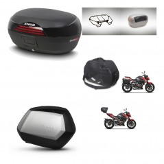 SHAD Maletas laterales + baul trasero accesorios herraje 3p montaje SH46 SH 46 NEW MODEL SC SH35 PREMIUM KIT-268162