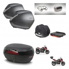 SHAD Baul trasero + maletas laterales accesorios herraje 3p montaje SH36 SH 36 SH46 46 NEW MODEL KIT-268165
