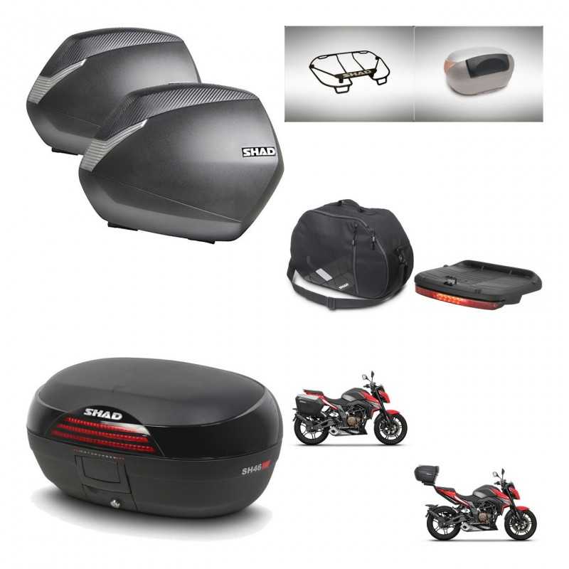 SHAD Baul trasero + maletas laterales accesorios herraje 3p montaje SH36 SH 36 SH46 46 NEW MODEL KIT-268165