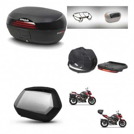SHAD Maletas laterales + baul trasero accesorios herraje 3p montaje SH46 SH 46 NEW MODEL SC SH35 PREMIUM KIT-268171
