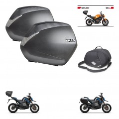 SHAD Baul trasero + maletas laterales bolsa interna herraje 3p montaje SH36 SH 36 SH34 CARBON LOOK KIT-268569