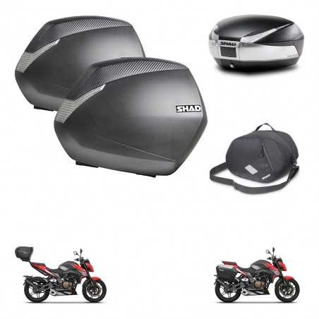 SHAD Baul trasero + maletas laterales bolsa interna herraje 3p montaje SH36 SH 36 SH48 TITANIUM PREMIUM KIT-270765
