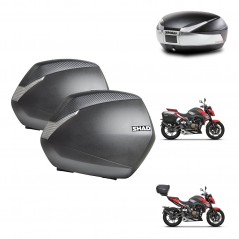 SHAD Baul trasero + maletas laterales herraje 3p montaje SH36 SH 36 SH48 TITANIUM PREMIUM KIT-270766