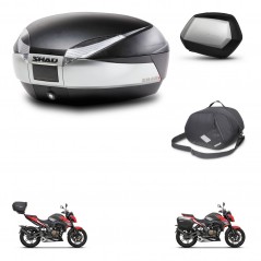 SHAD Side cases + rear trunk + inner bag + 3p hardware + mounting hardware SH48 TITANIUM PREMIUM SC SH35 PREMIUM KIT-270771