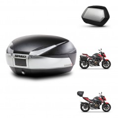 SHAD Side cases + rear trunk + 3p hardware + mounting hardware SH48 TITANIUM PREMIUM SC SH35 PREMIUM KIT-270772