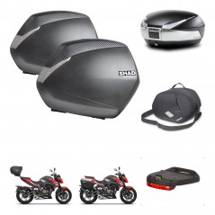 SHAD Baul trasero + maletas laterales accesorios herraje 3p montaje SH36 SH 36 SH48 TITANIUM PREMIUM KIT-270774