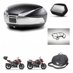 SHAD Side cases + rear trunk + accessories + 3p hardware + mounting hardware SH48 TITANIUM PREMIUM SC SH35 PREMIUM KIT-270807