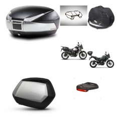 SHAD Maletas laterales + baul trasero accesorios herraje 3p montaje SH48 TITANIUM PREMIUM SC SH35 KIT-270907