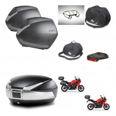 SHAD Baul trasero + maletas laterales accesorios herraje 3p montaje SH36 SH 36 SH48 TITANIUM PREMIUM KIT-270972