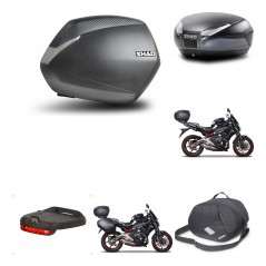 SHAD Baul trasero + maletas laterales herraje montaje accesorios 3p SH36 SH 36 SH48 DARK GREY PREMIUM KIT-271512