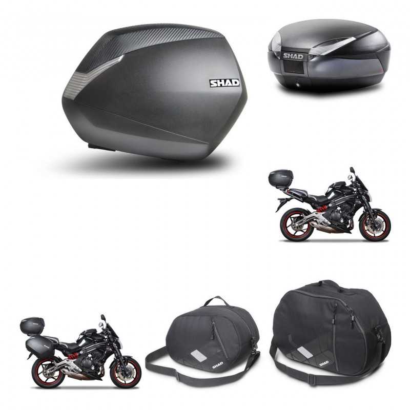 SHAD Rear trunk + side cases + mounting hardware + accessories + 3p hardware SH36 SH 36 SH48 DARK GREY PREMIUM KIT-271521