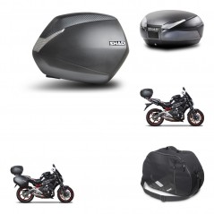 SHAD Baul trasero + maletas laterales herraje montaje bolsa interna 3p SH36 SH 36 SH48 DARK GREY PREMIUM KIT-271522