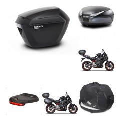 SHAD Rear trunk + side cases + mounting hardware + accessories + 3p hardware SH23 SH48 DARK GREY PREMIUM KIT-271532