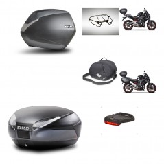 SHAD Rear trunk + side cases + accessories + mounting hardware + 3p hardware SH36 SH 36 SH48 DARK GREY PREMIUM KIT-271548