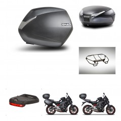 SHAD Baul trasero + maletas laterales accesorios herraje montaje 3p SH36 SH 36 SH48 DARK GREY PREMIUM KIT-271549