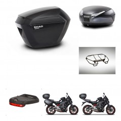 SHAD Rear trunk + side cases + accessories + mounting hardware + 3p hardware SH23 SH48 DARK GREY PREMIUM KIT-271550