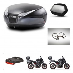 SHAD Side cases + rear trunk + accessories + mounting hardware + 3p hardware SH48 DARK GREY PREMIUM SC SH35 PREMIUM KIT-271555