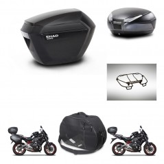 SHAD Baul trasero + maletas laterales accesorios herraje montaje 3p SH23 SH48 DARK GREY PREMIUM KIT-271559