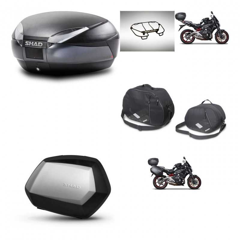 SHAD Side cases + rear trunk + accessories + mounting hardware + 3p hardware SH48 DARK GREY PREMIUM SC SH35 PREMIUM KIT-271563
