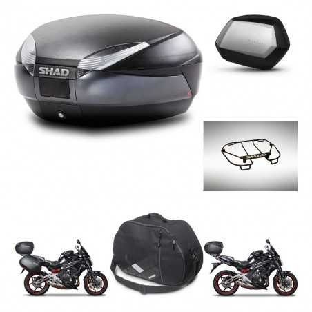 SHAD Side cases + rear trunk + accessories + mounting hardware + 3p hardware SH48 DARK GREY PREMIUM SC SH35 PREMIUM KIT-271564