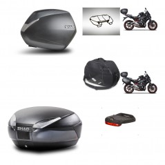 SHAD Baul trasero + maletas laterales accesorios herraje montaje 3p SH36 SH 36 SH48 DARK GREY PREMIUM KIT-271567