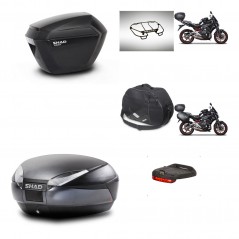SHAD Baul trasero + maletas laterales accesorios herraje montaje 3p SH23 SH48 DARK GREY PREMIUM KIT-271568