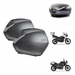 SHAD Rear trunk + side cases + mounting hardware + 3p hardware SH36 SH 36 SH48 DARK GREY PREMIUM KIT-271648