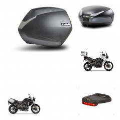 SHAD Rear trunk + side cases + mounting hardware + brake light + 3p hardware SH36 SH 36 SH48 DARK GREY PREMIUM KIT-271657