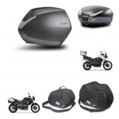 SHAD Rear trunk + side cases + mounting hardware + accessories + 3p hardware SH36 SH 36 SH48 DARK GREY PREMIUM KIT-271665