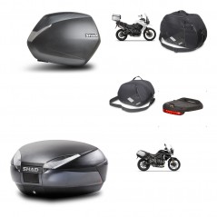 SHAD Baul trasero + maletas laterales herraje montaje accesorios 3p SH36 SH 36 SH48 DARK GREY PREMIUM KIT-271674
