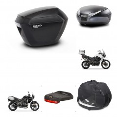 SHAD Baul trasero + maletas laterales herraje montaje accesorios 3p SH23 SH48 DARK GREY PREMIUM KIT-271676