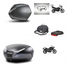 SHAD Rear trunk + side cases + accessories + mounting hardware + 3p hardware SH36 SH 36 SH48 DARK GREY PREMIUM KIT-271692