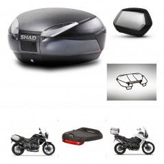 SHAD Side cases + rear trunk + accessories + mounting hardware + 3p hardware SH48 DARK GREY PREMIUM SC SH35 PREMIUM KIT-271699