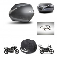 SHAD Rear trunk + side cases + accessories + mounting hardware + 3p hardware SH36 SH 36 SH48 DARK GREY PREMIUM KIT-271702